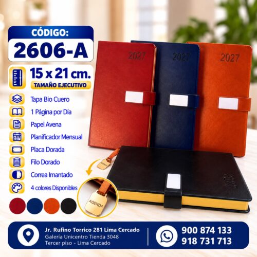 AGENDAS IMPORTADAS 2027 COD. 2606-A